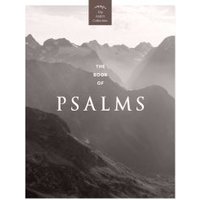 "The Book of Psalms (KJV)" by Andrews McMeel Publishing, features a grayscale mountain landscape cover.