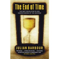 "The End of Time" book with yellow hourglass cover, black border, and bold yellow title text.