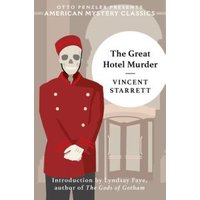 "The Great Hotel Murder" book with red-suited skeleton bellhop on cover, by Penzler Publishers.