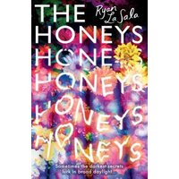Colorful book cover for "The Honeys" by Ryan La Sala, featuring vibrant floral background and bold white text.