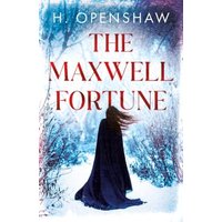 "The Maxwell Fortune" book by Troubador Publishing, cover with a cloaked figure in a snowy forest.