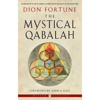 "The Mystical Qabalah" book by Red Wheel/Weiser, beige cover with geometric design and red accents.