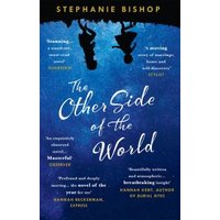 "The Other Side of the World" book with blue cover, silhouettes of two people, and praise quotes in white text.