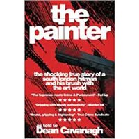 Red and black book cover titled "The Painter" with a paintbrush and bold white text.