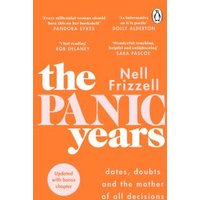 Orange book "The Panic Years" by Nell Frizzell with white text and Penguin logo.
