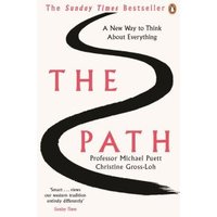 "The Path" book cover with black winding path, red title, and authors Michael Puett and Christine Gross-Loh.