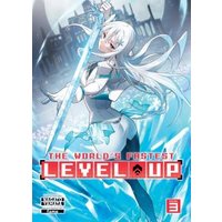 Light novel "The World's Fastest Level Up Vol. 3" with a white-haired warrior holding a glowing sword on a blue icy background.