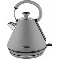 Grey Tower Sera 3KW 1.7L kettle with a rounded body, curved handle, and stainless steel spout.