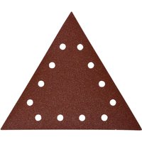 Triangular brown sanding sheet with multiple circular holes for LRS700/LRSDH001, textured surface.