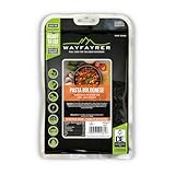 Wayfayrer meal pouch with black and green packaging, featuring an image of pasta Bolognese and outdoor adventure icons.