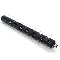 Black Webb scarifier attachment with multiple metal tines and cylindrical design for walk-behind vacs.