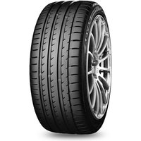 Yokohama Advan Sport V105 tyre, 295/40/21, black rubber with asymmetric tread pattern and silver alloy wheel.