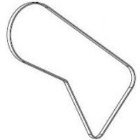 Black Zebra P1083347-017 printer belt, thin and looped, designed for printer mechanisms.