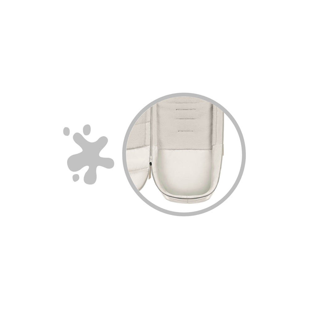 Cybex Platinum Footmuff- Off White - Off White - image 3
