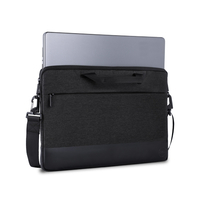Blue and grey Dell 460-BCFL laptop sleeve case for 13" devices, featuring a sleek design, durable material, and a front zipper pocket for accessories.