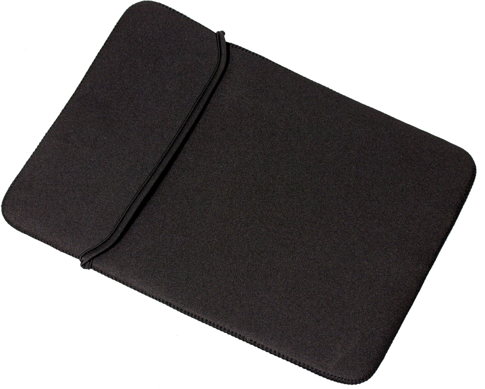 Black laptop pouch case made of durable material, designed for 31.8 cm (12.5") laptops, featuring a secure flap closure and smooth, sleek finish.