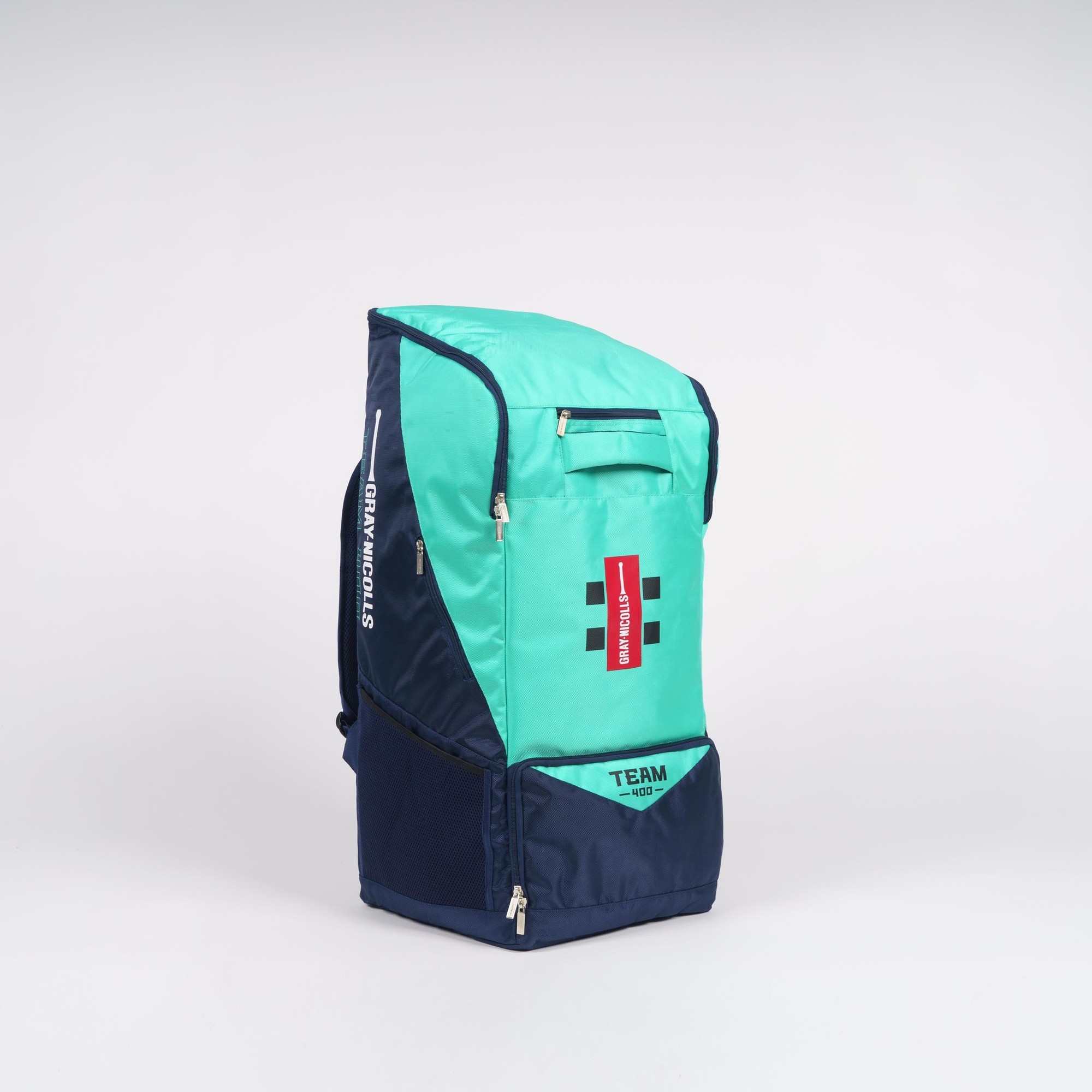 Gray-Nicolls GN Team 400 Duffle Bag in black and red, featuring a spacious main compartment, durable fabric, and a stylish design with the brand logo prominently displayed.