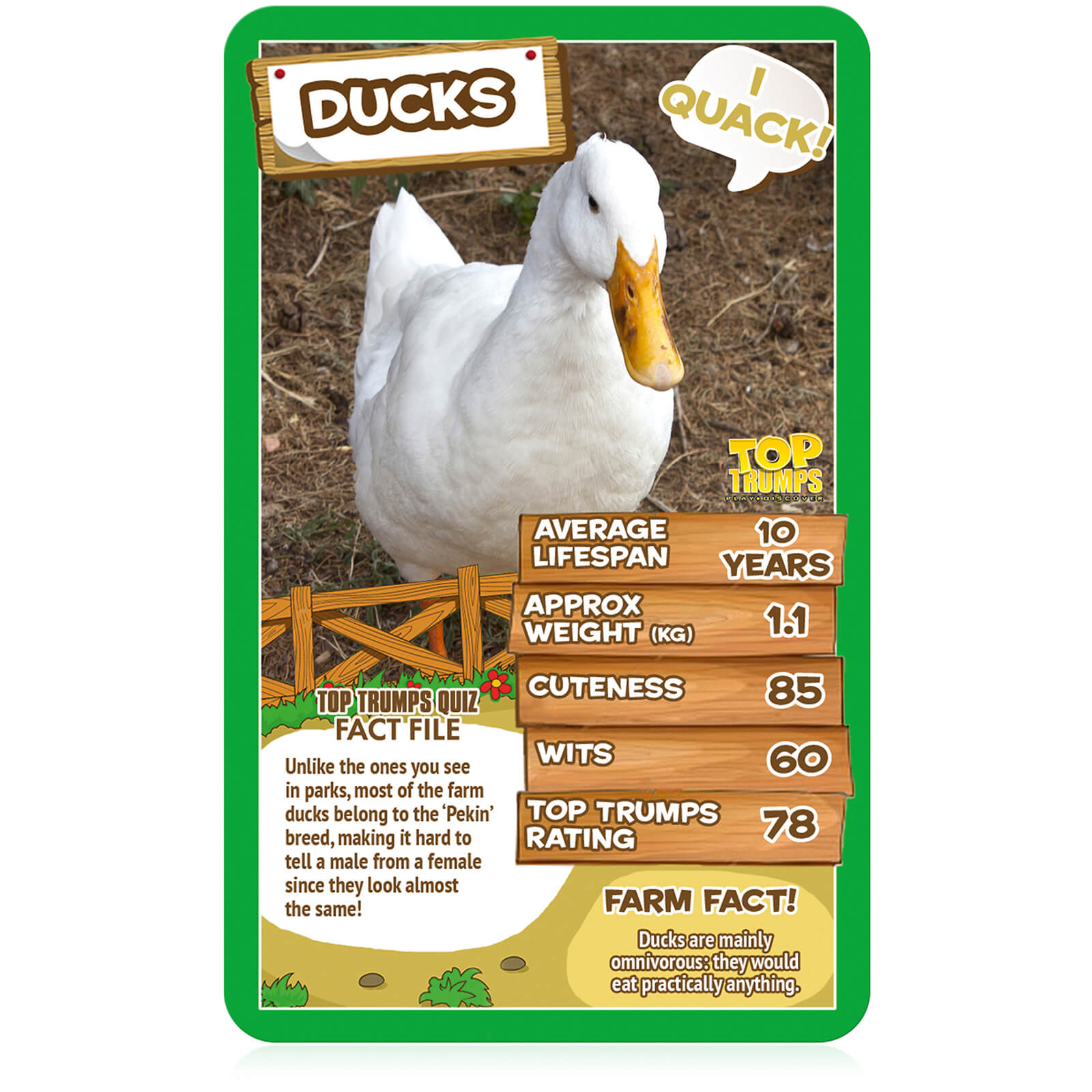 Top Trumps Classics Card Game - Farm Animals Edition - image 3