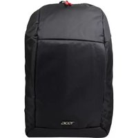 Black Acer Nitro Gaming Urban 15.6" Backpack with sleek design, front pocket, and red zipper pull.