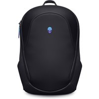 Black Alienware AW5625P backpack with sleek design and blue alien logo on front.