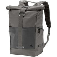 Gray Altura Grid Cycling Backpack 30L with roll-top closure, front pocket, and padded shoulder straps.