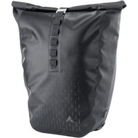 Black Altura Thunderstorm City 20 pannier with roll-top closure, reflective accents, and buckle strap.