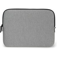 Grey Dicota D32025 laptop sleeve, 15-inch, with a minimalist design and black zipper trim.