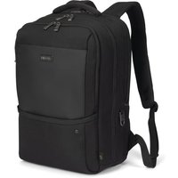 Black Dicota D32162-RPET laptop briefcase, 16-inch, with dual zippers, front pocket, and padded shoulder straps.