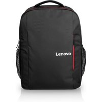 Black Lenovo B510 backpack, 15.6" size, with red accents, mesh side pockets, and a top handle.