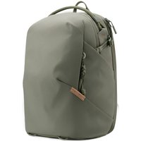 Green PGYTECH OneGo Lite backpack, sleek design, polyester material, top handle, front pocket, and side zipper.