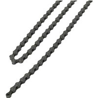 Shimano CN-HG40 bike chain, 116 links, silver metal with connecting link, compatible with 6/7/8-speed systems.