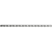 Silver SRAM Force E1 chain, 114 links, flattop design with PowerLock, suitable for 12/13-speed bikes.