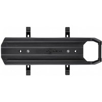 Black Topeak Omni Quicktrack Adapter Large with rectangular shape and mounting brackets on sides.