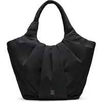 Black Got Bag Pleat tote with pleated design, wide top opening, and sturdy handles.