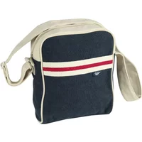 Navy blue Pen Duick shoulder bag with beige trim, red and white stripe, and adjustable strap.
