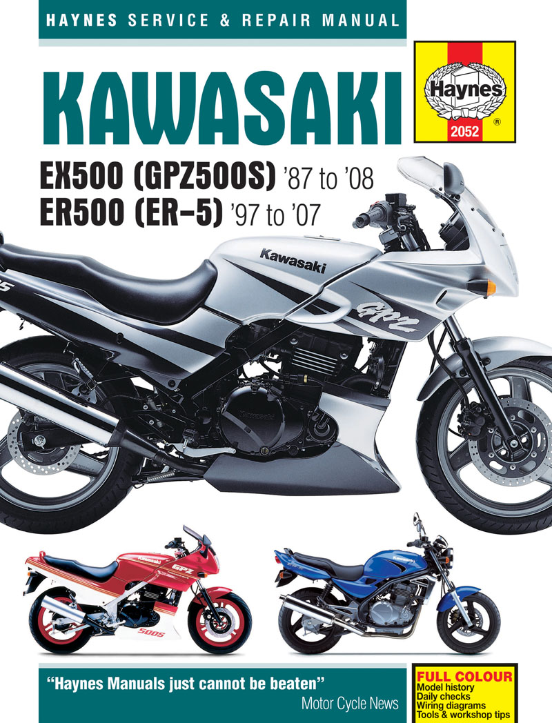Haynes Kawasaki Ex500 Gpz500s '87 to '08 Er500 Er-5 '97 to '07 Ahlstrand, Alan; Haynes, John Harold [Used - as New] [Softcover]