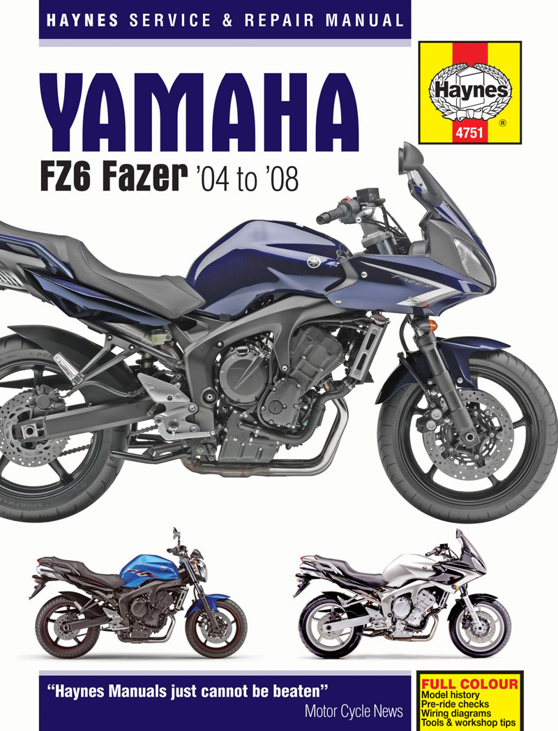Haynes Yamaha FZ6 Fazer (04-08) Haynes Repair Manual ^