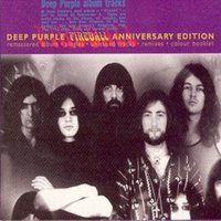 "Fireball" by Vinyl Castle, album cover with band members in black and white, purple text, anniversary edition.