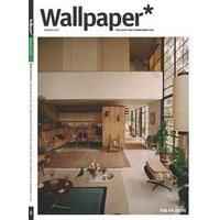 "Wallpaper* magazine cover featuring modern interior design with large windows and minimalist furniture"