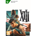 Cover art featuring three characters from the game "XIII," with a dark color palette, an American flag background, and prominent weaponry, labeled for Xbox Series X|S and Xbox One.
