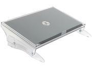 Height-adjustable clear A3 document holder with a sleek design, featuring a transparent base and a dark gray surface, ideal for organizing documents ergonomically.