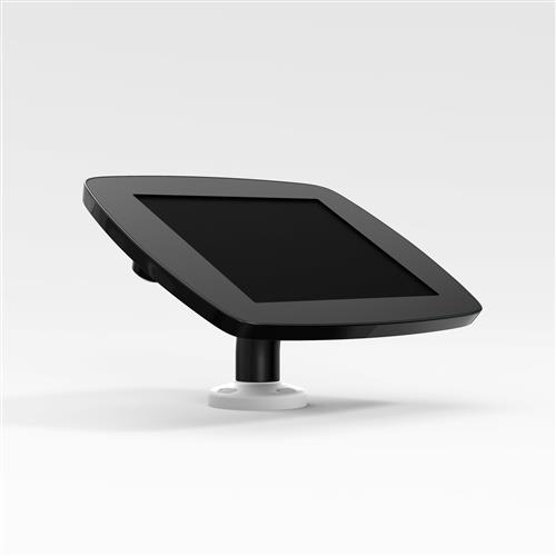 Black Bouncepad Swivel Desk for Apple iPad Air 2nd Gen 9.7, featuring a sleek design with a tilted screen and a sturdy base for secure mounting.