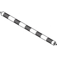Black and white Datamax O'Neil printer transfer roller with alternating textured and smooth sections.