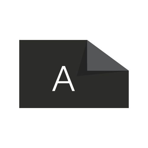 24mm x 7m black tape with white lettering, featuring a prominent letter "A" on the label, designed for use with Dymo label makers.
