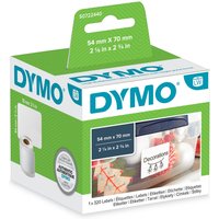 Dymo 99015 label roll in white box with blue branding, showing label size 70mm x 54mm for Dymo printers.