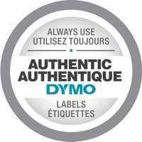 DYMO LW Value Pack, 12 rolls of large address labels, 36x89 mm, in a branded box with blue and white design.