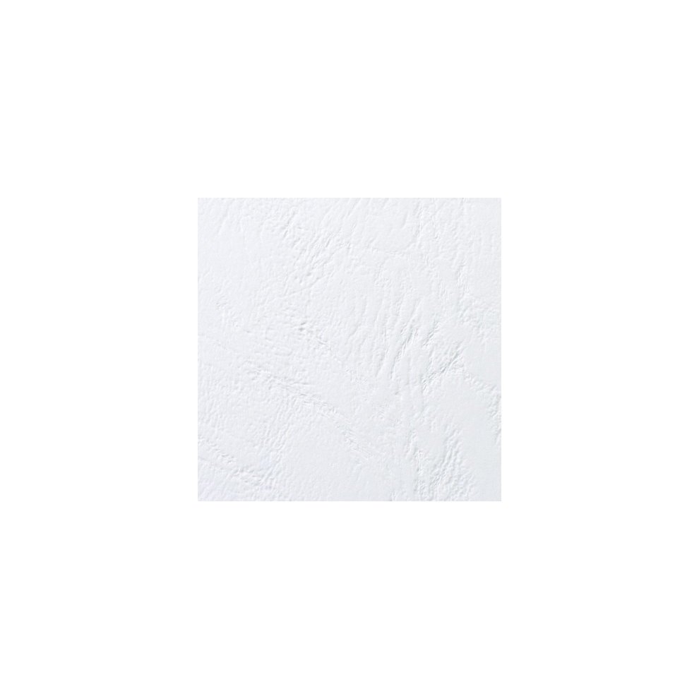 White leather-grain binding covers, 250gsm, A5 size, pack of 100, featuring a textured surface for a professional finish.