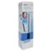 White GBC ClickBind binding spines for A4 documents, 12mm thickness, pack of 50, featuring a sleek design and sturdy plastic material, ideal for professional binding.