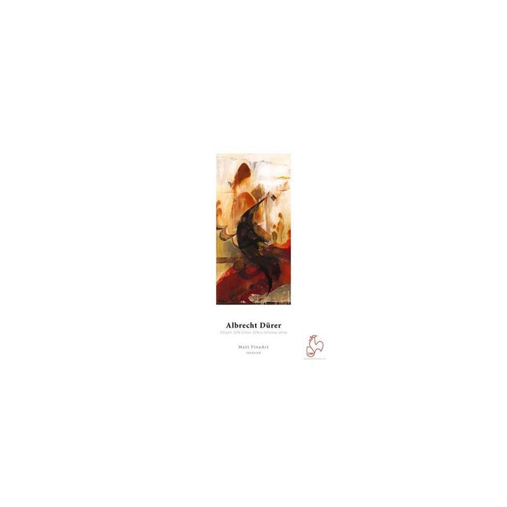 Hahnemuehle Albrecht Durer paper, featuring a textured surface, cream color, and a logo in the bottom right corner, ideal for fine art prints and drawings.