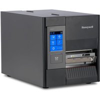 Black Honeywell PD45S0F label printer with touchscreen, direct thermal and thermal transfer capabilities.